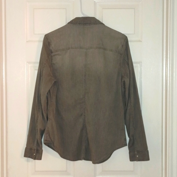 Calvin Klein Long Sleeve Gray  Shirt L/G - Picture 2 of 2